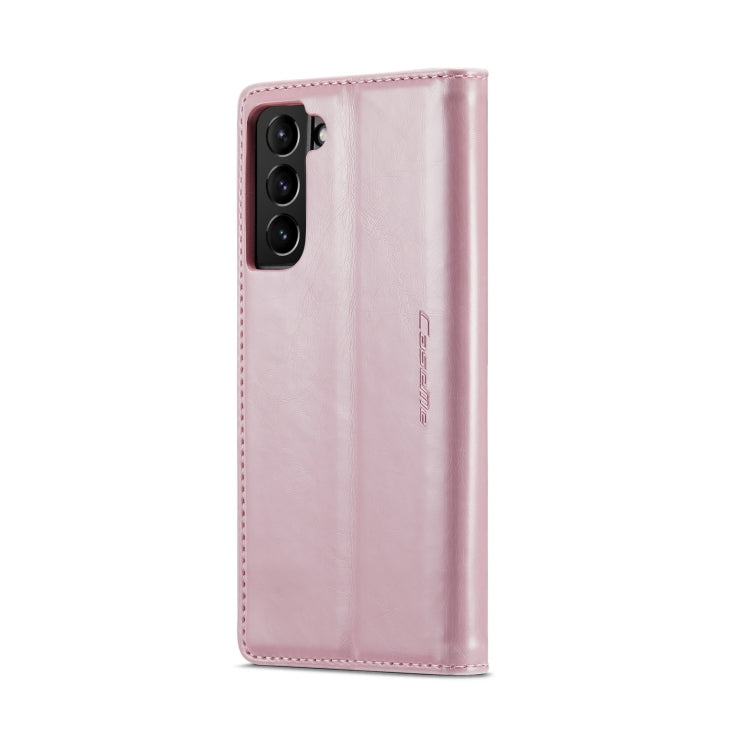 For Samsung Galaxy S21 FE 5G CaseMe 003 Crazy Horse Texture Leather Phone Case(Rose Gold) - Galaxy Phone Cases by CaseMe | Online Shopping South Africa | PMC Jewellery | Buy Now Pay Later Mobicred