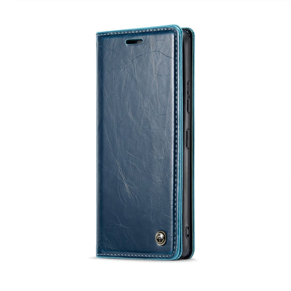 For Samsung Galaxy S22 5G CaseMe 003 Crazy Horse Texture Leather Phone Case(Blue) - Galaxy S22 5G Cases by CaseMe | Online Shopping South Africa | PMC Jewellery | Buy Now Pay Later Mobicred