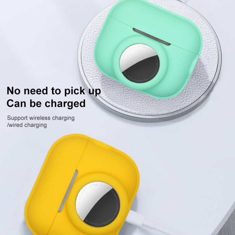 For AirPods Pro 2 / AirTag 2 in 1 Shockproof Full Coverage Silicone Protective Case(Teal Green) - For AirPods Pro 2 by PMC Jewellery | Online Shopping South Africa | PMC Jewellery | Buy Now Pay Later Mobicred
