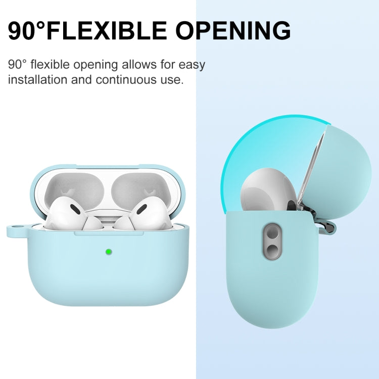 For AirPods Pro 2 Thickened One-piece Shockproof Earphone Case(Light Green) - For AirPods Pro 2 by PMC Jewellery | Online Shopping South Africa | PMC Jewellery | Buy Now Pay Later Mobicred