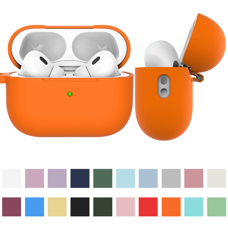 For AirPods Pro 2 Thickened One-piece Shockproof Earphone Case(Orange) - For AirPods Pro 2 by PMC Jewellery | Online Shopping South Africa | PMC Jewellery | Buy Now Pay Later Mobicred