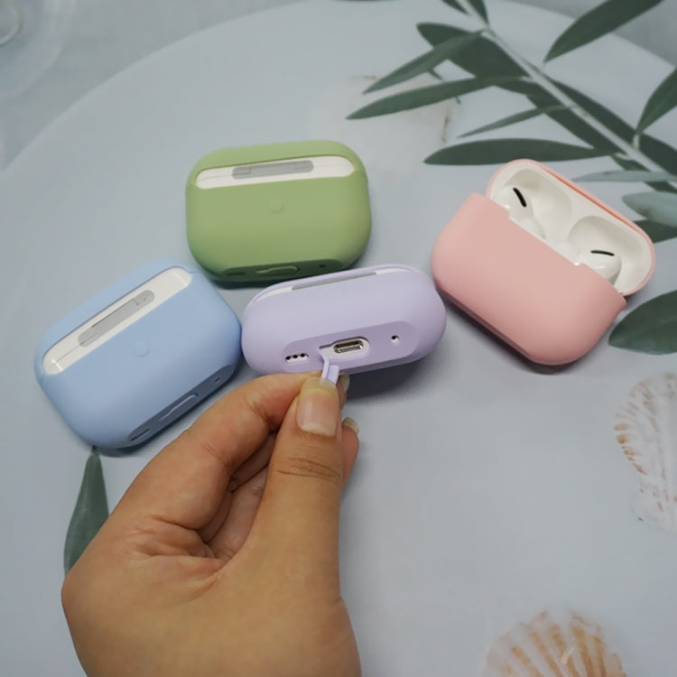For AirPods Pro 2 Spliting Silicone Protective Case(Grey) - For AirPods Pro 2 by PMC Jewellery | Online Shopping South Africa | PMC Jewellery | Buy Now Pay Later Mobicred