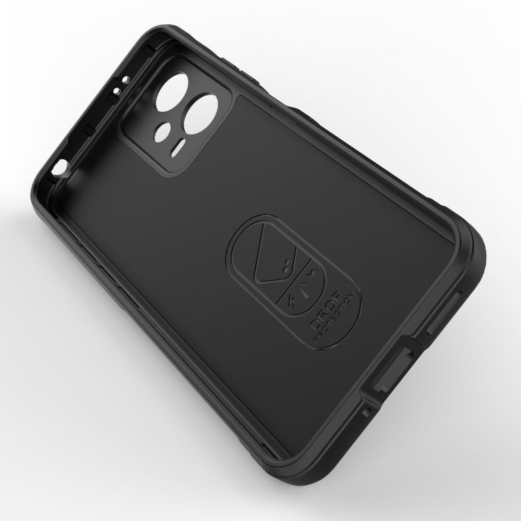For Xiaomi Redmi Note 12 5G /  Note 12 5G India Magic Shield TPU + Flannel Phone Case(Grey) - Note 12 Cases by PMC TechLife | Online Shopping South Africa | PMC TechLife | Buy Now Pay Later Mobicred
