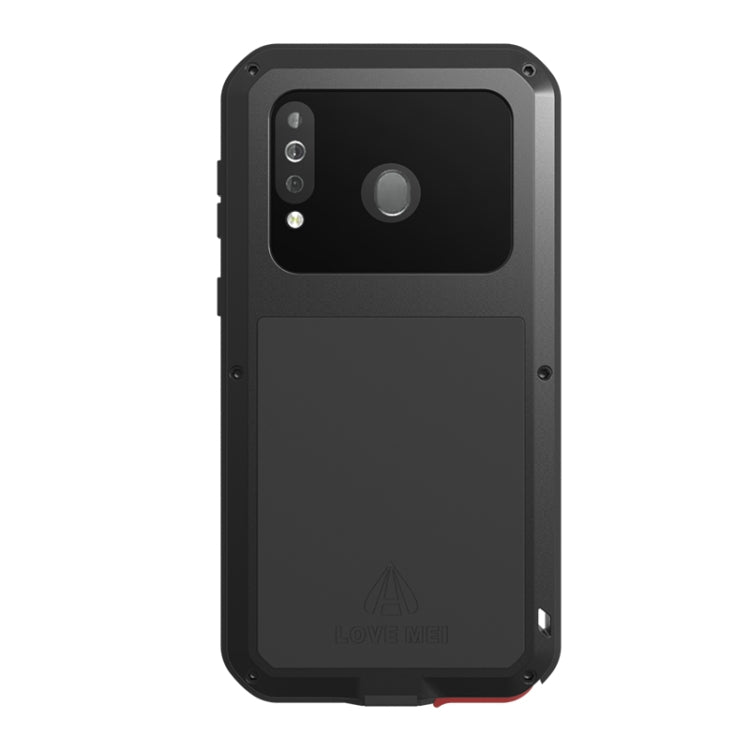 For Galaxy A40s LOVE MEI Metal Shockproof Waterproof Dustproof Protective Case(Red) - Galaxy Phone Cases by LOVE MEI | Online Shopping South Africa | PMC Jewellery