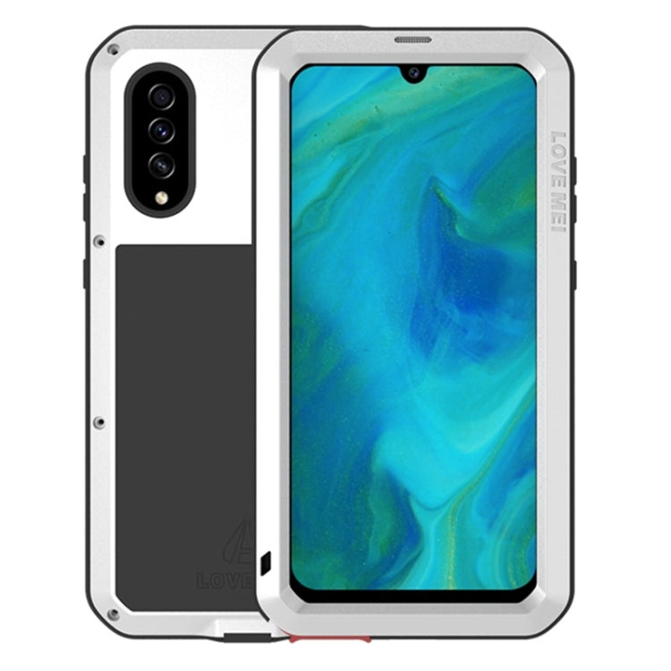 For Galaxy A70s LOVE MEI Metal Shockproof Waterproof Dustproof Protective Case(Silver) - Galaxy Phone Cases by LOVE MEI | Online Shopping South Africa | PMC Jewellery