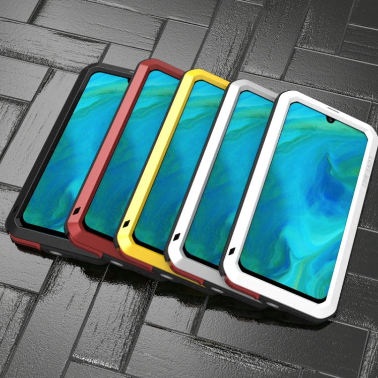 For Galaxy A70s LOVE MEI Metal Shockproof Waterproof Dustproof Protective Case(Silver) - Galaxy Phone Cases by LOVE MEI | Online Shopping South Africa | PMC TechLife | Buy Now Pay Later Mobicred