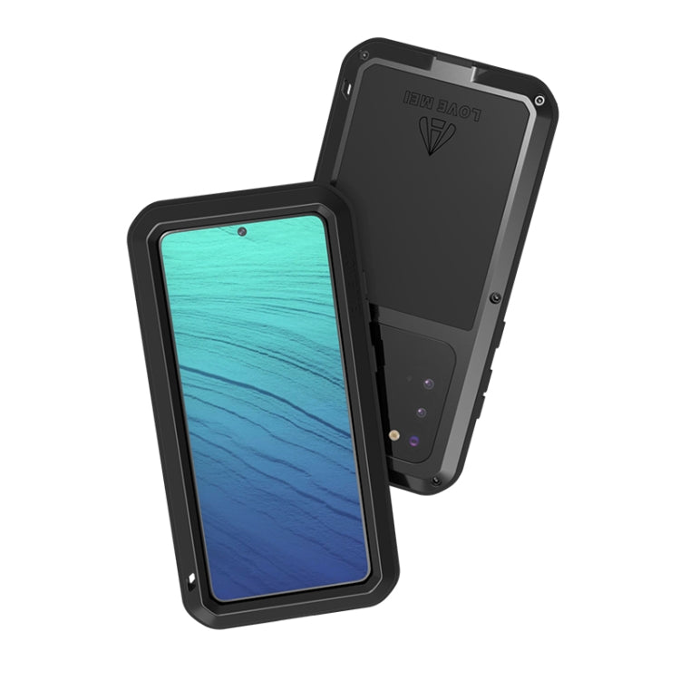 For Galaxy S20 LOVE MEI Metal Shockproof Waterproof Dustproof Protective Case(Black) - free shipping - PMC TechLife - Order now!
