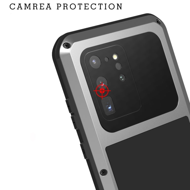 For Galaxy S20 Ultra LOVE MEI Metal Shockproof Waterproof Dustproof Protective Case(Silver) - Galaxy Phone Cases by LOVE MEI | Online Shopping South Africa | PMC Jewellery