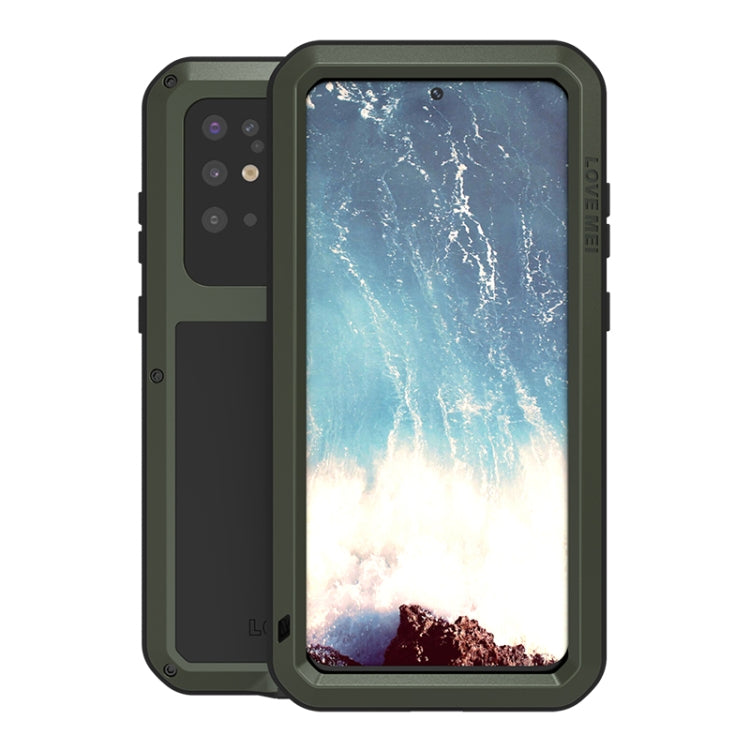 For Galaxy S20 Plus LOVE MEI Metal Shockproof Waterproof Dustproof Protective Case(Army Green) - Galaxy Phone Cases by LOVE MEI | Online Shopping South Africa | PMC Jewellery