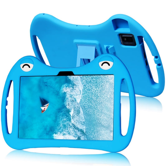 For TCL Tab 10 5G Cartoon Silicone Shockproof Protective Tablet Case with Stand & Pen Slot(Blue) - Others by PMC Jewellery | Online Shopping South Africa | PMC Jewellery | Buy Now Pay Later Mobicred