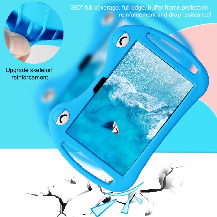 For TCL Tab 10 5G Cartoon Silicone Shockproof Protective Tablet Case with Stand & Pen Slot(Blue) - Others by PMC TechLife | Online Shopping South Africa | PMC TechLife | Buy Now Pay Later Mobicred