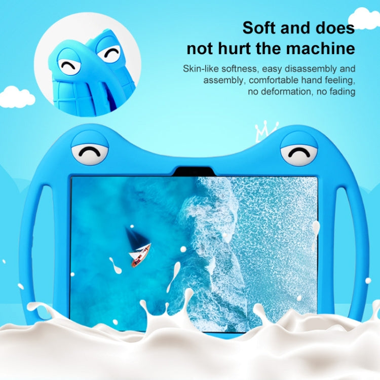 For TCL Tab 10 5G Cartoon Silicone Shockproof Protective Tablet Case with Stand & Pen Slot(Blue) - Others by PMC TechLife | Online Shopping South Africa | PMC TechLife | Buy Now Pay Later Mobicred