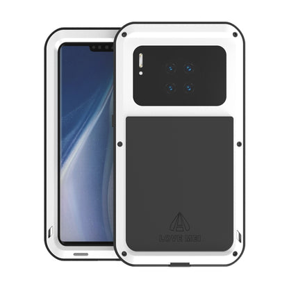 For Huawei Mate 30 Pro LOVE MEI Metal Shockproof Waterproof Dustproof Protective Case(White) - Huawei Cases by LOVE MEI | Online Shopping South Africa | PMC Jewellery