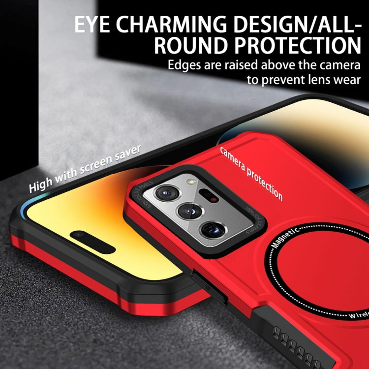 For Samsung Galaxy Note20 Ultra MagSafe Shockproof Armor Phone Case(Red) - free shipping - PMC TechLife - Order now!