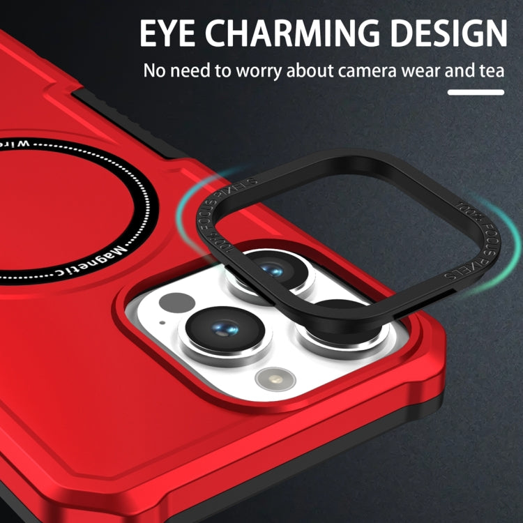 For Samsung Galaxy S21 5G MagSafe Shockproof Armor Phone Case(Red) - Galaxy S21 5G Cases by PMC TechLife | Online Shopping South Africa | PMC TechLife