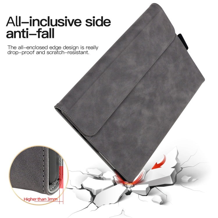 For Microsoft Surface Pro 9 / Surface Pro 10 Sheepskin All-Inclusive Shockproof Protective Case(Grey) - Others by PMC TechLife | Online Shopping South Africa | PMC TechLife | Buy Now Pay Later Mobicred