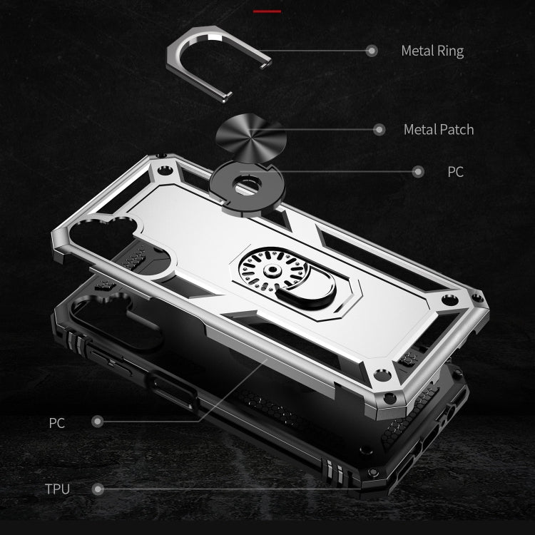 For Samsung Galaxy A14 5G Shockproof TPU + PC Phone Case(Silver) - Galaxy Phone Cases by PMC TechLife | Online Shopping South Africa | PMC TechLife | Buy Now Pay Later Mobicred