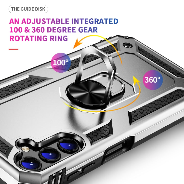 For Samsung Galaxy A14 5G Shockproof TPU + PC Phone Case(Silver) - Galaxy Phone Cases by PMC TechLife | Online Shopping South Africa | PMC TechLife | Buy Now Pay Later Mobicred