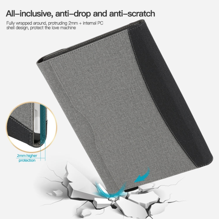 For Microsoft Surface Pro 8 Cloth Texture Stitching Leather Tablet Case(Black) - Others by PMC TechLife | Online Shopping South Africa | PMC TechLife | Buy Now Pay Later Mobicred