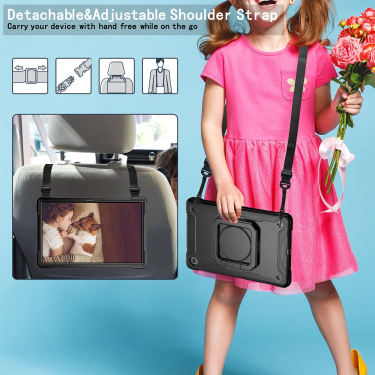 For Lenovo Tab M10 Plus 10.6 3rd Gen 2022 Silicone + PC Bracelet Holder Tablet Case(Black) - Lenovo by PMC TechLife | Online Shopping South Africa | PMC TechLife | Buy Now Pay Later Mobicred