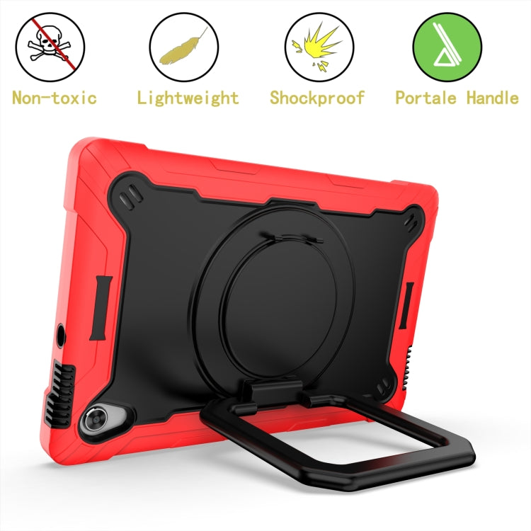 For Lenovo Tab M10 HD 2nd Gen Silicone + PC Bracelet Holder Tablet Case(Red + Black) - Lenovo by PMC TechLife | Online Shopping South Africa | PMC TechLife | Buy Now Pay Later Mobicred