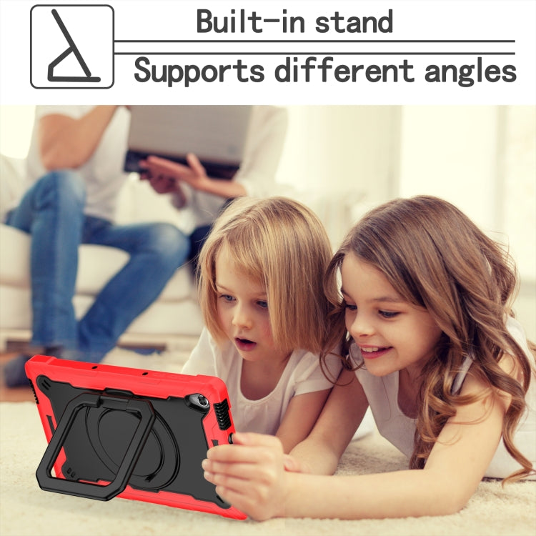 For Lenovo Tab M10 HD 2nd Gen Silicone + PC Bracelet Holder Tablet Case(Red + Black) - Lenovo by PMC TechLife | Online Shopping South Africa | PMC TechLife | Buy Now Pay Later Mobicred