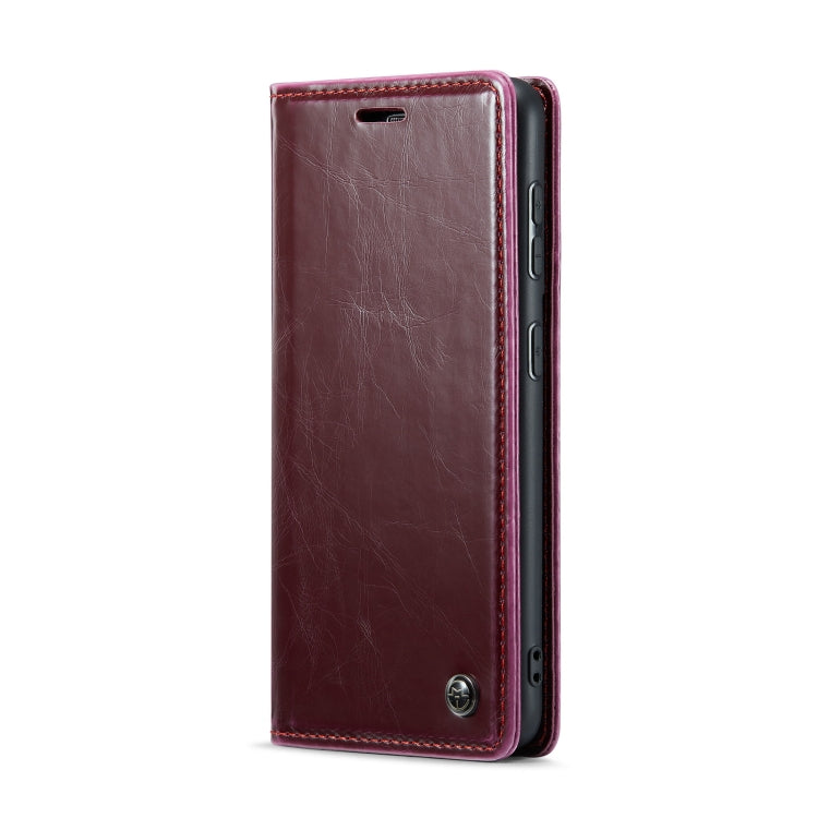 For Samsung Galaxy S20 Ultra CaseMe 003 Crazy Horse Texture Leather Phone Case(Wine Red) - Galaxy Phone Cases by CaseMe | Online Shopping South Africa | PMC Jewellery | Buy Now Pay Later Mobicred