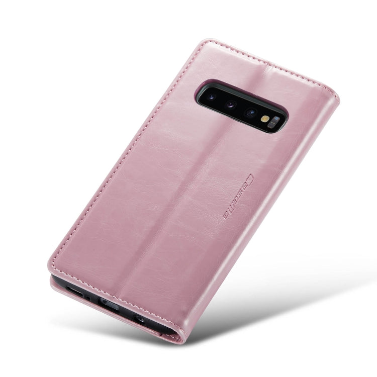 For Samsung Galaxy S10 CaseMe 003 Crazy Horse Texture Leather Phone Case(Rose Gold) - Galaxy Phone Cases by CaseMe | Online Shopping South Africa | PMC Jewellery | Buy Now Pay Later Mobicred