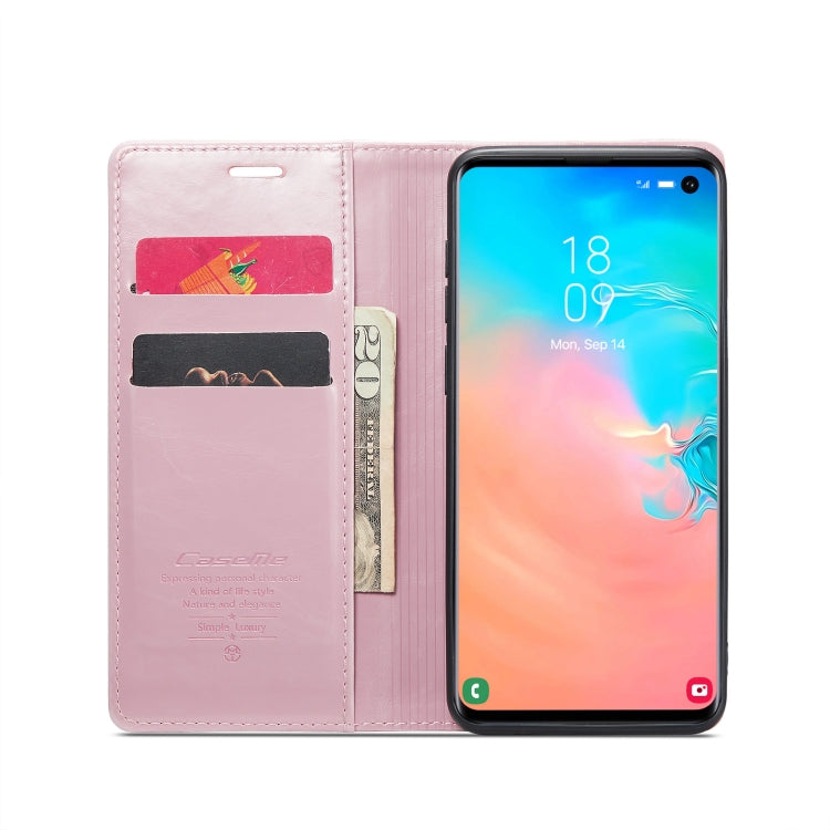 For Samsung Galaxy S10e CaseMe 003 Crazy Horse Texture Leather Phone Case(Rose Gold) - Galaxy Phone Cases by CaseMe | Online Shopping South Africa | PMC Jewellery | Buy Now Pay Later Mobicred