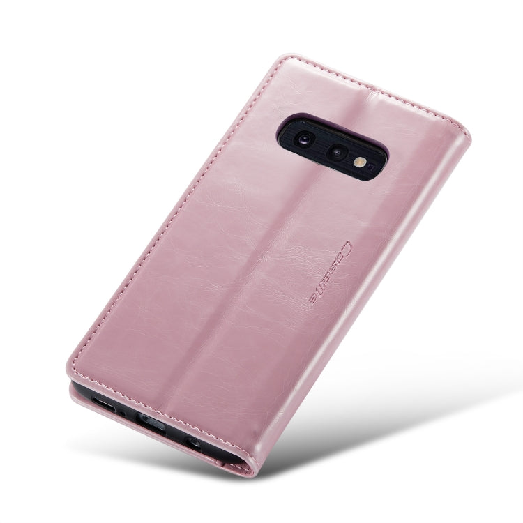 For Samsung Galaxy S10e CaseMe 003 Crazy Horse Texture Leather Phone Case(Rose Gold) - Galaxy Phone Cases by CaseMe | Online Shopping South Africa | PMC Jewellery | Buy Now Pay Later Mobicred