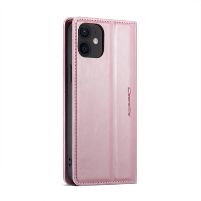 For iPhone 12 mini CaseMe 003 Crazy Horse Texture Leather Phone Case(Rose Gold) - iPhone 12 mini Cases by CaseMe | Online Shopping South Africa | PMC Jewellery | Buy Now Pay Later Mobicred