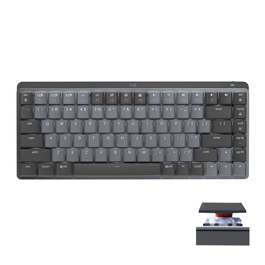 Logitech MX Mechanical Mini Wireless Bluetooth Dual Mode Keyboard with Logi Bolt USB Receiver(Red Axis) - Wireless Keyboard by Logitech | Online Shopping South Africa | PMC Jewellery | Buy Now Pay Later Mobicred