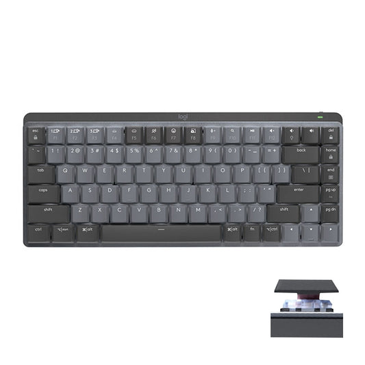 Logitech MX Mechanical Mini Wireless Bluetooth Dual Mode Keyboard with Logi Bolt USB Receiver(Brown Axis) - Wireless Keyboard by Logitech | Online Shopping South Africa | PMC Jewellery | Buy Now Pay Later Mobicred