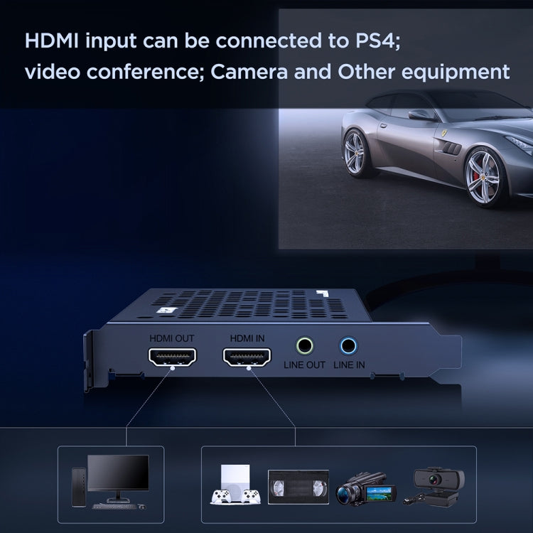 EZCAP 324B 4K HD Video Game Conference Capture Live Card(Black) - Video Capture Solutions by Ezcap | Online Shopping South Africa | PMC TechLife | Buy Now Pay Later Mobicred
