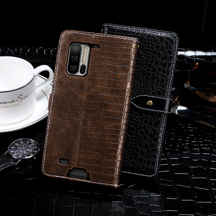 For Ulefone Armor 7 idewei Crocodile Texture Horizontal Flip Leather Case with Holder & Card Slots & Wallet(Black) - More Brand by idewei | Online Shopping South Africa | PMC Jewellery | Buy Now Pay Later Mobicred