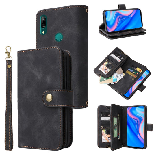 For Huawei P Smart Z Multifunctional Card Slot Zipper Wallet Leather Phone Case(Black) - Huawei Cases by PMC Jewellery | Online Shopping South Africa | PMC Jewellery | Buy Now Pay Later Mobicred