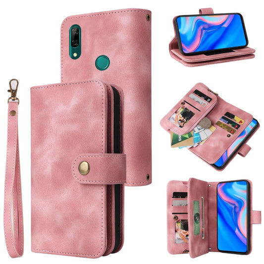 For Huawei P Smart Z Multifunctional Card Slot Zipper Wallet Leather Phone Case(Rose Gold) - Huawei Cases by PMC Jewellery | Online Shopping South Africa | PMC Jewellery | Buy Now Pay Later Mobicred