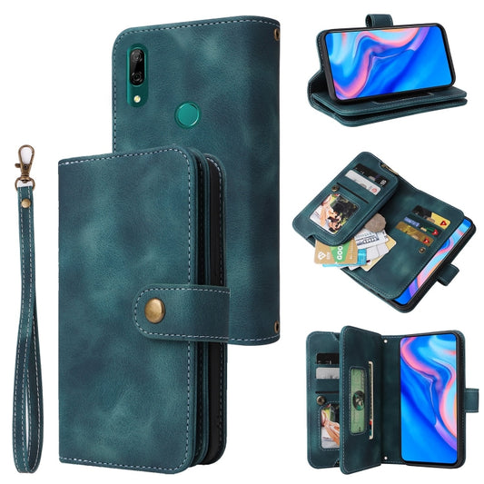 For Huawei P Smart Z Multifunctional Card Slot Zipper Wallet Leather Phone Case(Blue) - Huawei Cases by PMC Jewellery | Online Shopping South Africa | PMC Jewellery | Buy Now Pay Later Mobicred