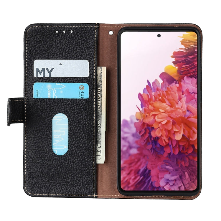 For Nokia X30 5G KHAZNEH Litchi Genuine Leather Phone Case(Black) - Nokia Cases by PMC TechLife | Online Shopping South Africa | PMC TechLife | Buy Now Pay Later Mobicred