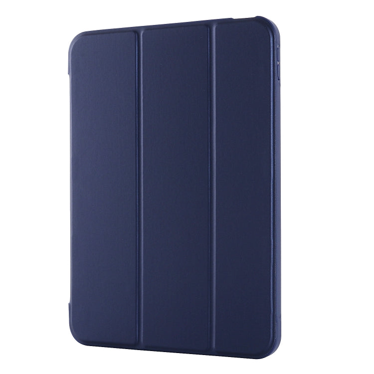 For iPad 10th Gen 10.9 2022 Tri-fold Holder Tablet Leather Case(Dark Blue) - iPad 10th Gen 10.9 Cases by PMC Jewellery | Online Shopping South Africa | PMC Jewellery