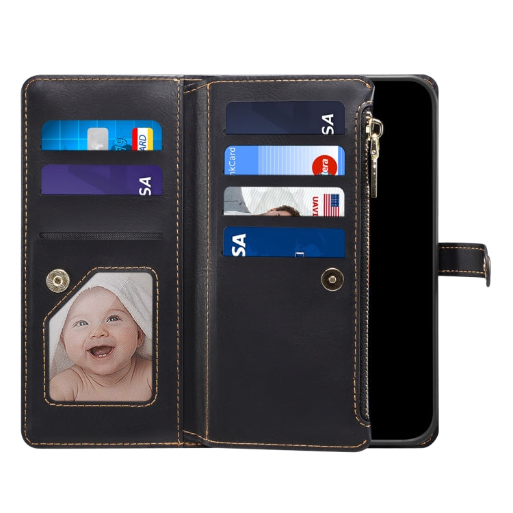 For Google Pixel 6 Pro ESEBLE Star Series Lanyard Zipper Wallet RFID Leather Case(Black) - Google Cases by ESEBLE | Online Shopping South Africa | PMC TechLife | Buy Now Pay Later Mobicred
