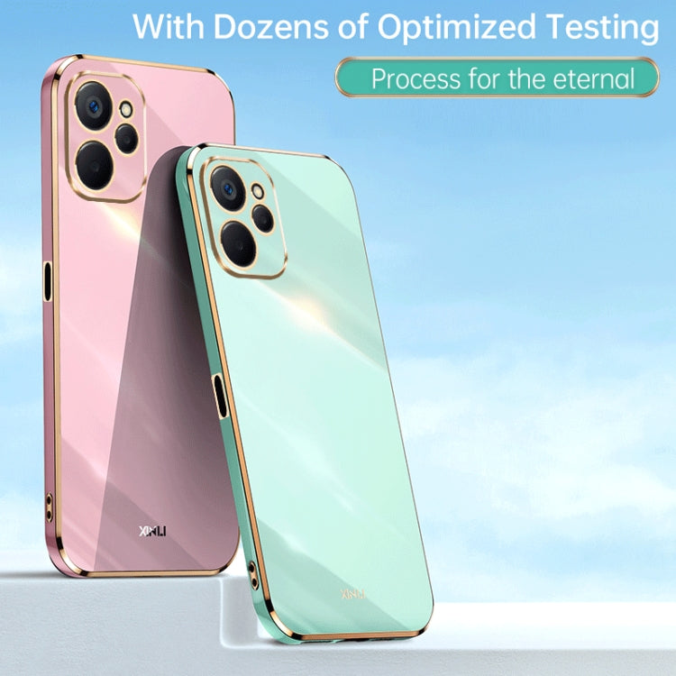 For Realme 9i 5G XINLI Straight Edge 6D Electroplate TPU Phone Case(Black) - free shipping - PMC TechLife - Order now!