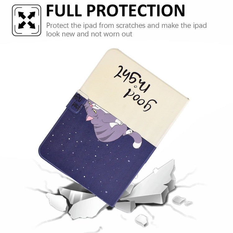 For Amazon Kindle Paperwhite 5 2021 Electric Pressed TPU Smart Leather Tablet Case(Lazy Cat) - Amazon by PMC TechLife | Online Shopping South Africa | PMC TechLife | Buy Now Pay Later Mobicred