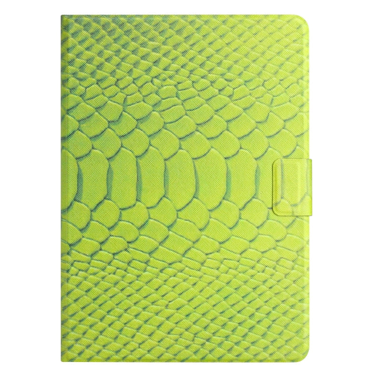 For Lenovo Tab M10 Plus Solid Color Crocodile Texture Leather Smart Tablet Case(Green) - Lenovo by PMC TechLife | Online Shopping South Africa | PMC TechLife | Buy Now Pay Later Mobicred