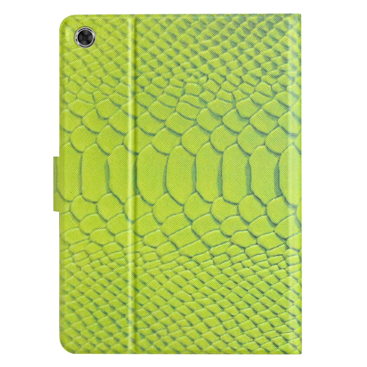 For Lenovo Tab M10 Plus Solid Color Crocodile Texture Leather Smart Tablet Case(Green) - Lenovo by PMC TechLife | Online Shopping South Africa | PMC TechLife | Buy Now Pay Later Mobicred