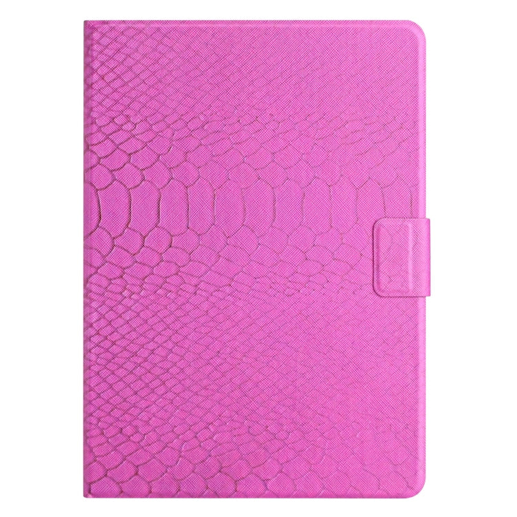 For Lenovo Tab M10 Plus Solid Color Crocodile Texture Leather Smart Tablet Case(Rose Red) - Lenovo by PMC TechLife | Online Shopping South Africa | PMC TechLife | Buy Now Pay Later Mobicred