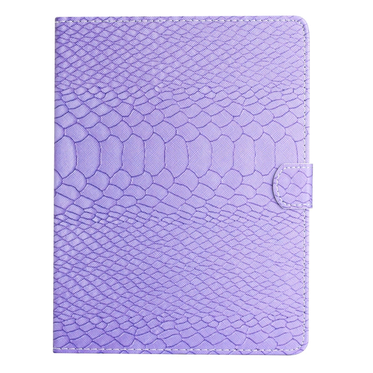 For 10 inch Tablets Solid Color Crocodile Texture Leather Tablet Case(Purple) - Others by PMC TechLife | Online Shopping South Africa | PMC TechLife | Buy Now Pay Later Mobicred