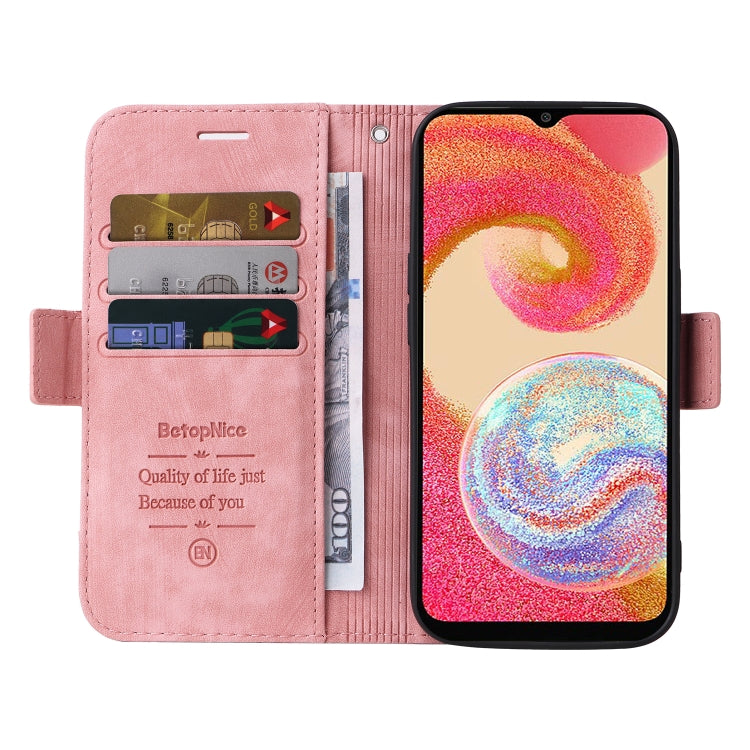 For Samsung Galaxy A04e BETOPNICE Dual-side Buckle Leather Phone Case(Pink) - free shipping - PMC TechLife - Order now!