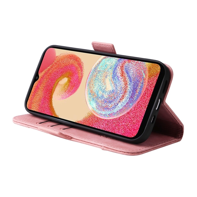 For Samsung Galaxy A04e BETOPNICE Dual-side Buckle Leather Phone Case(Pink) - Galaxy Phone Cases by BETOPNICE | Online Shopping South Africa | PMC Jewellery