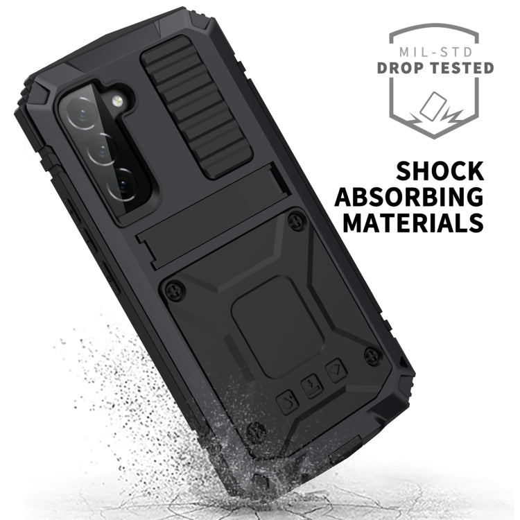 For Samsung Galaxy S23 5G R-JUST Life Waterproof Dustproof Shockproof Phone Case(Black) - free shipping - PMC TechLife - Order now!